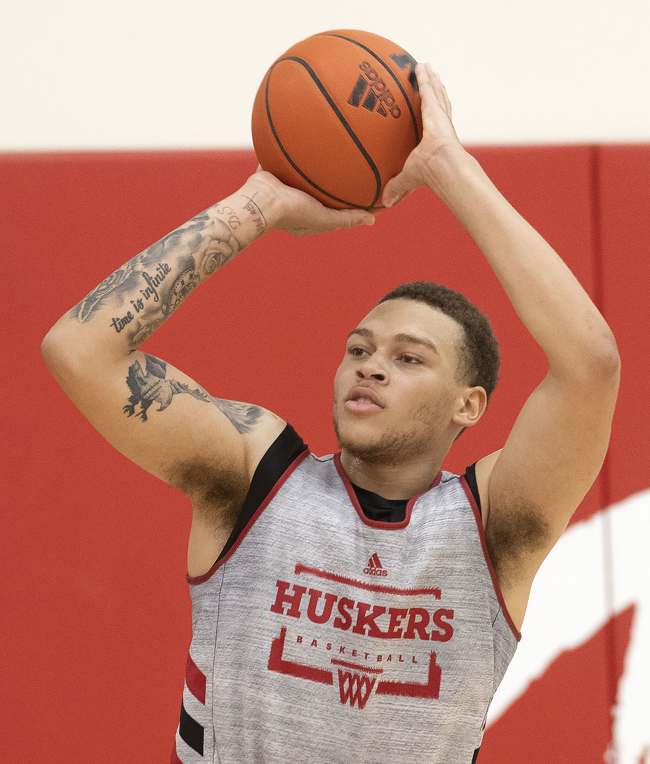 NU men's basketball practice, 10.5